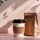 Kaffeebecher mit Tüte | To Go Verpackungen