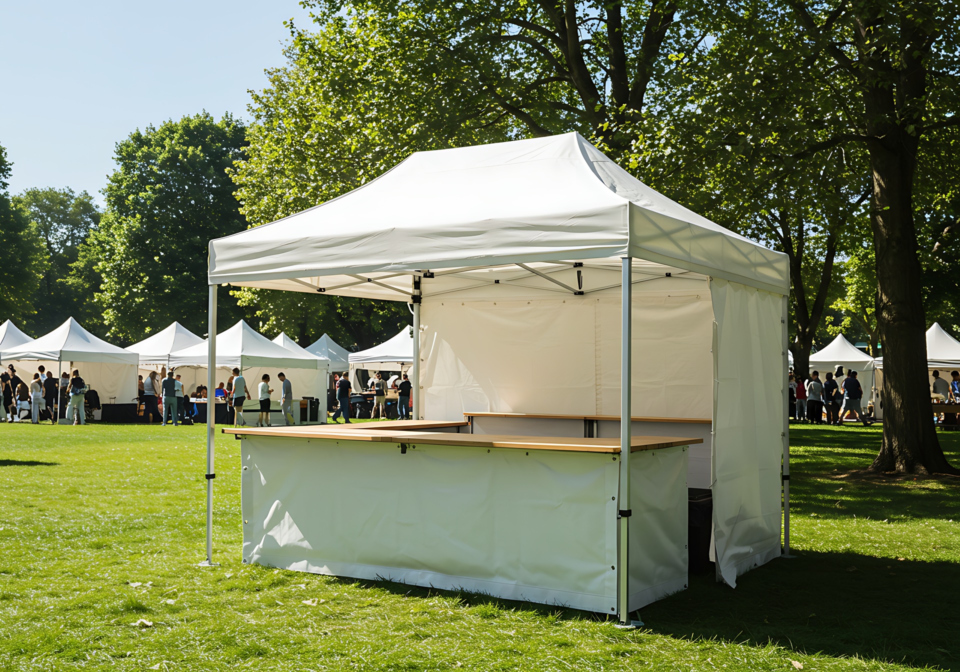 Mobiler Eventstand im Freien | Messewand faltbar 