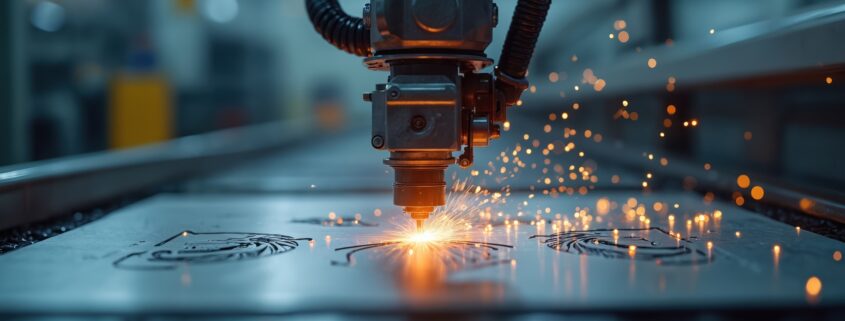 CNC-Lasermaschine bei Metallbearbeitung | Drehteile